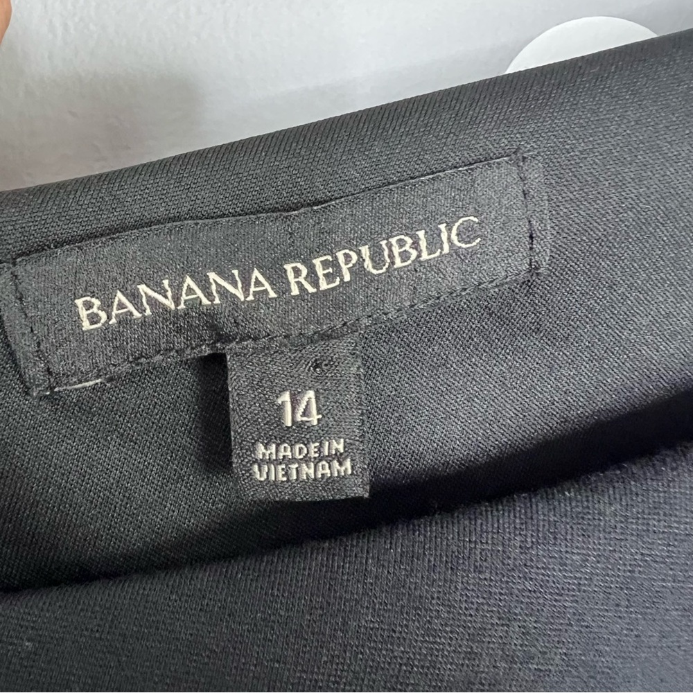 Banana Republic Black One-Shouler Dress Size 14 Pockets - Picture 7 of 11